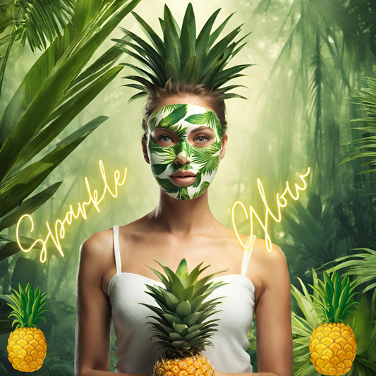 Pineapple face mask